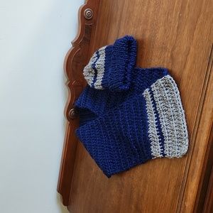 Handmade, Knitted, Hat for 12- 18 month old and Scarf is 36 inches Long.